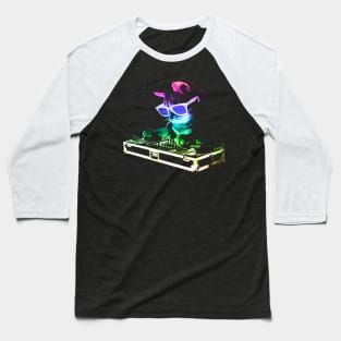 HOUSE CAT (Rainbow DJ Kitty) Baseball T-Shirt